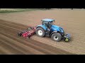 new holland t7.315 u0026 a massano titan 600 stone burier destoning in blaxhall