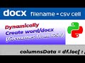 How to Automate Word Documents from Excel CSV Using Python