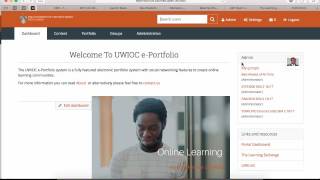 UWI Open Campus e-Portfolio Dashboard