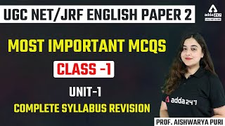 NTA UGC NET 2022 | Most Important MCQ By Prof. Aishwarya Puri