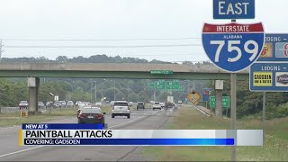 Gadsden Police looking for People Who Are Shooting Paintballs at Vehicles and Houses