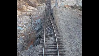 Norfolk Southern Old Fort Loops Hurricane Damage - PART 1 - Old Fort to Andrews Geyser