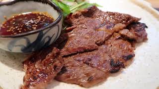 Grilled American Rib-eye Steak Set 美國肉眼厚燒定食  鉄板厚燒き定食 鮨賀 28348686 普樂里 Japanese food