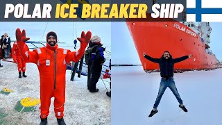 POLAR ICE BREAKER SHIP | FROZEN SEA IN FINLAND