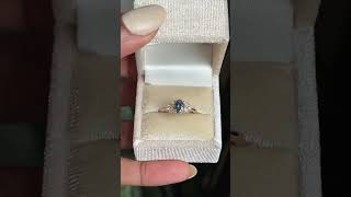 1.03ct Oval Montana Sapphire ring by Anueva Jewelry