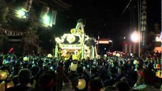 2011 平成23年 魚吹八幡神社秋祭り（本宮） 宮出8番 長松屋台