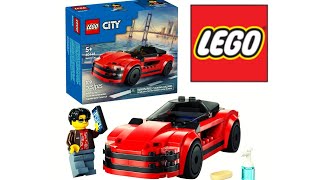 LEGO City Red Sports Car 60448 HOW TO BUILD  LEGO CAR Stop Motion Car race