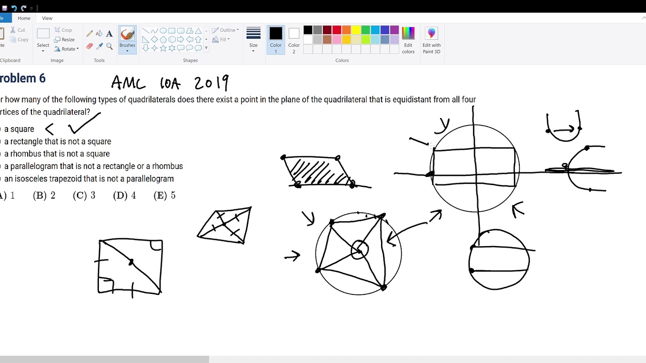 AMC 10A 2019 Problem 6 - YouTube