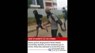 Teargas, Chaos As Multimedia University Students Strike Over Food, Poor classrooms