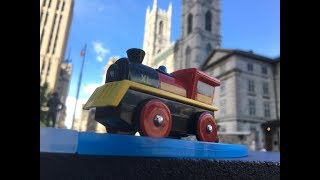 Eichhorn Battery Operated Locomotive visit Saint Patrick's Basilica Montreal Quebec Canada (000225)