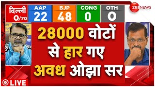 Delhi Election Results 2025 AAP Loses LIVE :  चुनाव हार गए Avadh Ojha Sir | BJP Win | Kejriwal