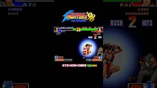 KOF98 😱 Kyo, Iori, Chris VS Mai 🔥 | #youtube #shorts #shinsun #kof #kof98 #arcade #arcadegame #snk