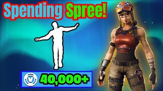 Spending 40,000+ V-Bucks (Somehow Yet Again) in FORTNITE!!!!! (Spending Spree 21)