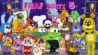 Five Nights at Freddy's A Noite 05 dos Sapo Brothers em FNAF em Desenho Animado com Golden Freddy!