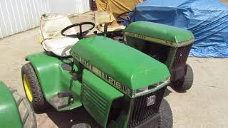 John Deere 12 Series 112 Rf 112 Sq 112L 212 312 Differences between each and how they changed