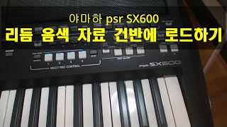 야마하 psr Sx600 리듬 음색 레지스트레이션 건반에 로드하기   대전 전자올겐 렛슨 키보드 스쿨 도마동 010-9735-2285