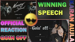 Winning Speech Song Reaction 🔥🔥|| Karan Aujla || Latest Punjabi Songs 2024