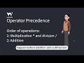 JavaScript Arithmetic Operators - Part 8 - Operator Precedence - #w3schools #javascript #programming