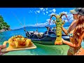 Girls Day on the Reef - TROPICAL LOBSTER Catch And Cook 🦞 + Island exploring 🏝️