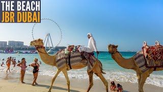 JBR Beach Dubai 2021 | Walking Around Jumeirah Beach Dubai 4K- THE BEACH at Jumeirah Beach Residence