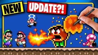 Mario Maker for PC \u0026 Mobile NEW UPDATE! - Power-ups for ENEMIES?! (SMM World Engine)