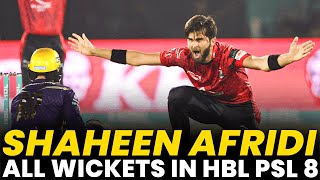 Watch Shaheen Shah Afridi All Wickets in HBL PSL 8 | HBL PSL 8 | MI2A