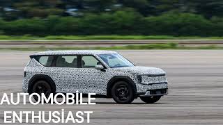 The 2024 Kia EV9 SUV Practices Its Flagship Moves at the Test Track!