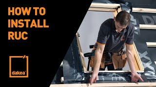 How to install Dakea Roofing underfelt foil collar (Known as RUC) and drainage gutter