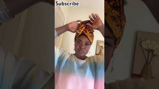 Simple head wrap #youtube #headwraptutorial #howtodo #makeup #youtubeshorts #fashion #headtie #beaut