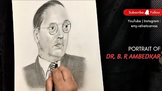Drawing of Dr. B.R Ambedkar | Pencil Sketch-step by step | Artist Sonya #howto #drawing #pencil #art