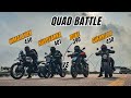 Guerrilla 450 Vs Ktm Duke 390 BS6 Vs Svartpilen 401 Vs Himalayan 450 Quad Race | Unexpected Results