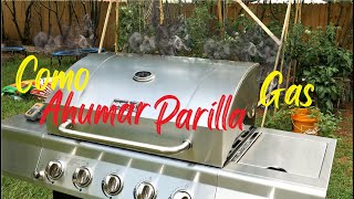 Como Ahumar Parilla Grill Gas Propano Facil Simple Costilla