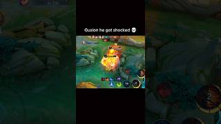 Gusion got Shocked 🗿💀 #gusion #dyrroth #mobilelegends #mlbb #shorts #short @JheaynGaming #gon #1v1