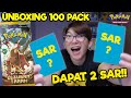 GA CUMA 1, TAPI DAPAT 2 KARTU TERLANGKA SAR!! Unboxing 100 Pack Letusan Tanah - Kartu Pokemon