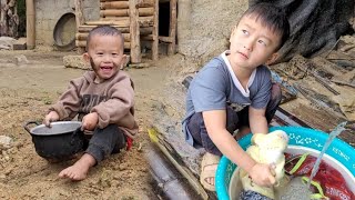 Two orphan boys are overjoyed when an old woman visits with a mysterious gift