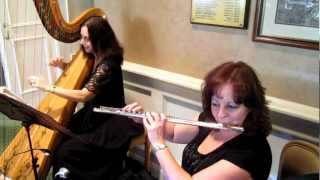 Wedding Ceremony/Cocktail Hour Music NJ/NY/CT, Harp/Flute, Pachelbel's Canon