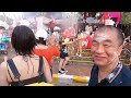 songkran in pattaya thailand final day beach road and second road 2023