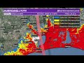 How does Hurricane Laura compare to Rita and Ike?