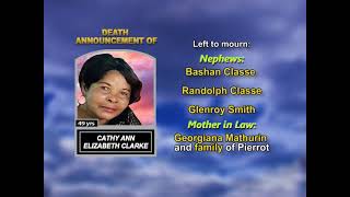 Cathy Ann Elizabeth Clarke ~ Long Obituary