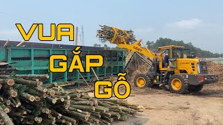 Máy Gắp Gỗ Keo Cần Dài Phục Vụ Xưởng Băm Dăm Tại Hà Tĩnh | Xúc Lật Kẹp Gỗ Giá Rẻ | LH: 0869.333.717