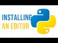 Installing a code editor to run Python [ sublime ]
