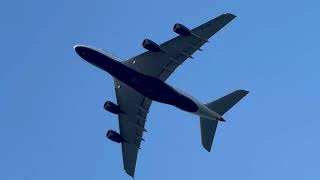 Airbus A340-600 y 2 Airbus A380-800 de Lufthansa y British Airways