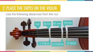 How To Put Fingerboard Tapes/Finger Tapes on your Violin by Measuring | Bonus Lesson