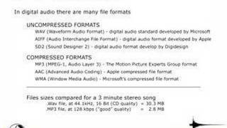 Audio file formats