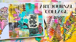 Art Journal Collage Play with Gelli Prints