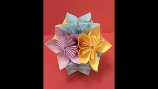 DIY How to Fold an Origami Kusudama Flower Ball (Easy Paper Craft)