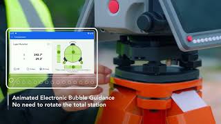 Electronic Bubbles Animated Guidance of SLT12 Android Total Station