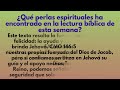 comentarios busquemos perlas escondidas de esta semana 3 9 de febrero 2025