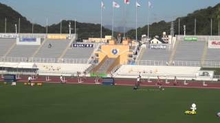 2015わかやま国体少年男子A400mH準決勝2組高田一就52.25 浜村一輝52.47 川越広弥52.59