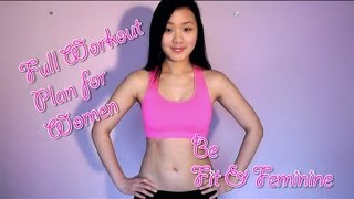 Full Workout Plan for Women to Lose Weight & Tone Up (4 weeks to a Fit & Feminine Figure)